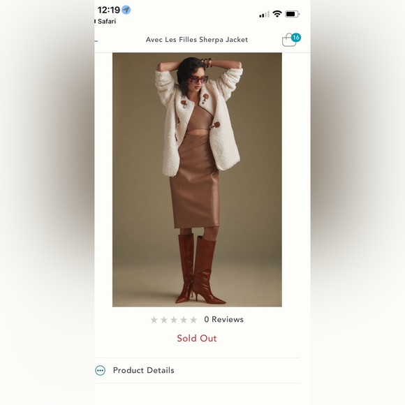 Avec Les filles Sherpa toggle jacket - Picture 2 of 8